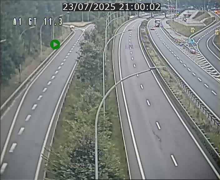 Traffic live webcam Luxembourg Senningerberg - A1 direction Allemagne - BK 11.3