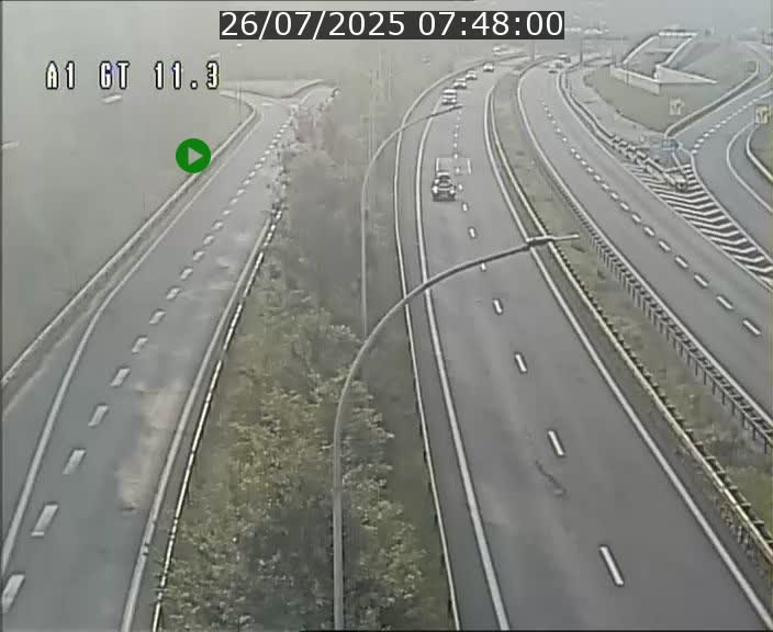 Traffic live webcam Luxembourg Senningerberg - A1 direction Allemagne - BK 11.3