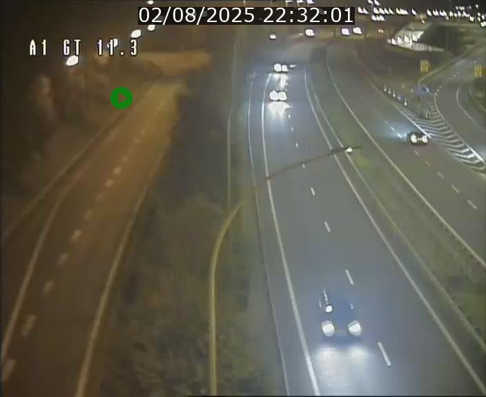Traffic live webcam Luxembourg Senningerberg - A1 direction Allemagne - BK 11.3
