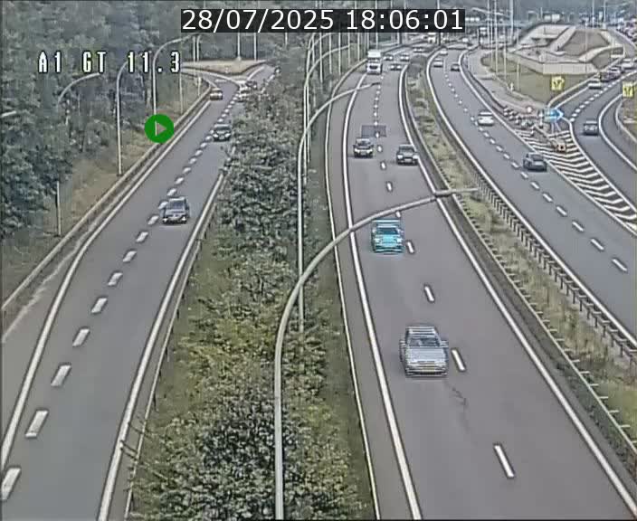 Traffic live webcam Luxembourg Senningerberg - A1 direction Allemagne - BK 11.3