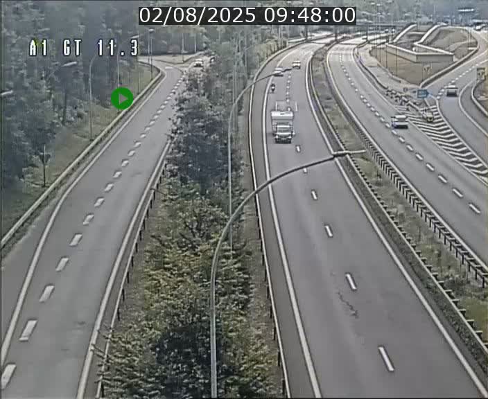 Traffic live webcam Luxembourg Senningerberg - A1 direction Allemagne - BK 11.3