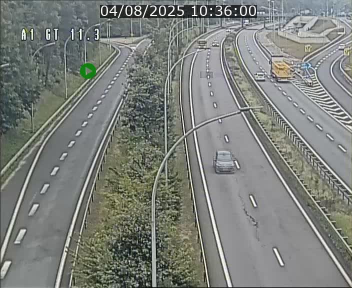 Traffic live webcam Luxembourg Senningerberg - A1 direction Allemagne - BK 11.3