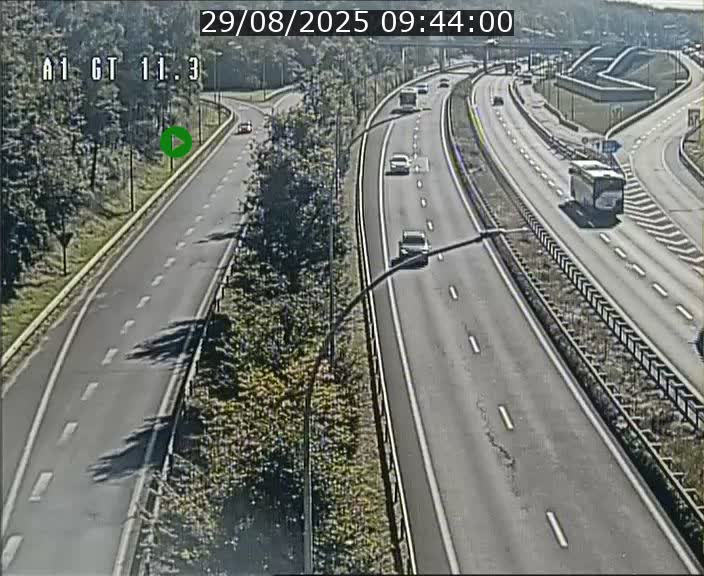 Traffic live webcam Luxembourg Senningerberg - A1 direction Allemagne - BK 11.3