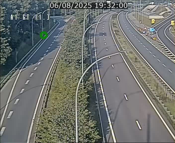 Traffic live webcam Luxembourg Senningerberg - A1 direction Allemagne - BK 11.3