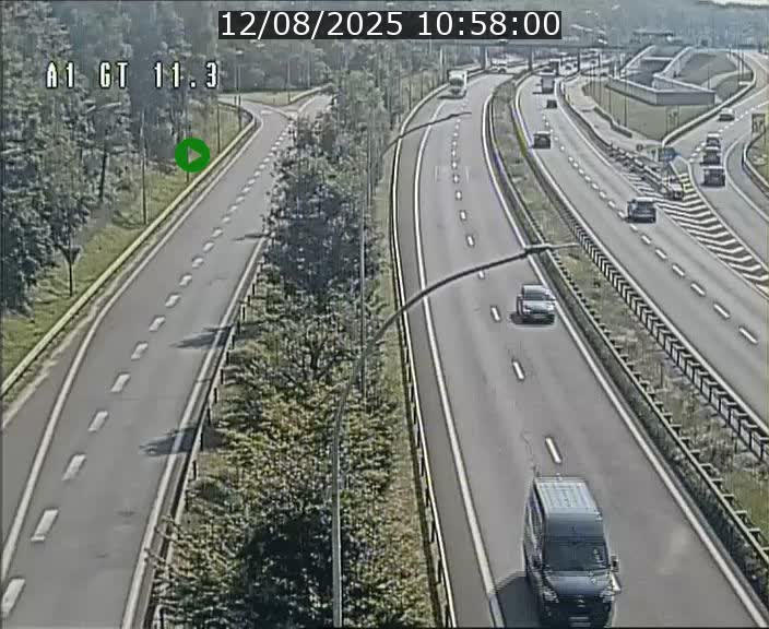 Traffic live webcam Luxembourg Senningerberg - A1 direction Allemagne - BK 11.3