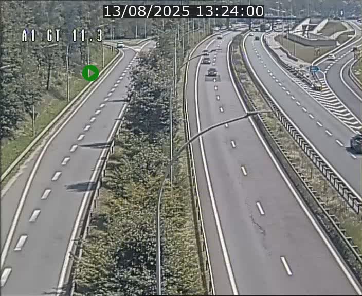 Traffic live webcam Luxembourg Senningerberg - A1 direction Allemagne - BK 11.3