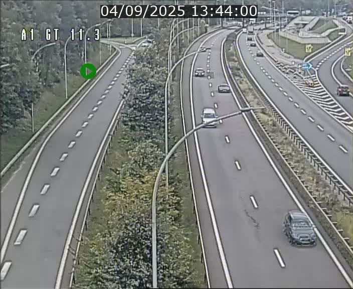 Traffic live webcam Luxembourg Senningerberg - A1 direction Allemagne - BK 11.3