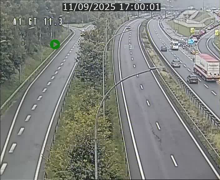 Traffic live webcam Luxembourg Senningerberg - A1 direction Allemagne - BK 11.3