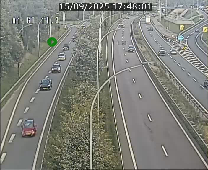 Traffic live webcam Luxembourg Senningerberg - A1 direction Allemagne - BK 11.3