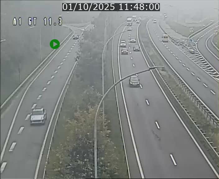 Traffic live webcam Luxembourg Senningerberg - A1 direction Allemagne - BK 11.3