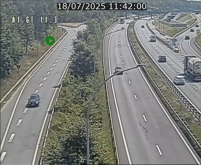 <h2>Traffic live webcam Luxembourg Senningerberg - A1 direction Allemagne - BK 11.3</h2>