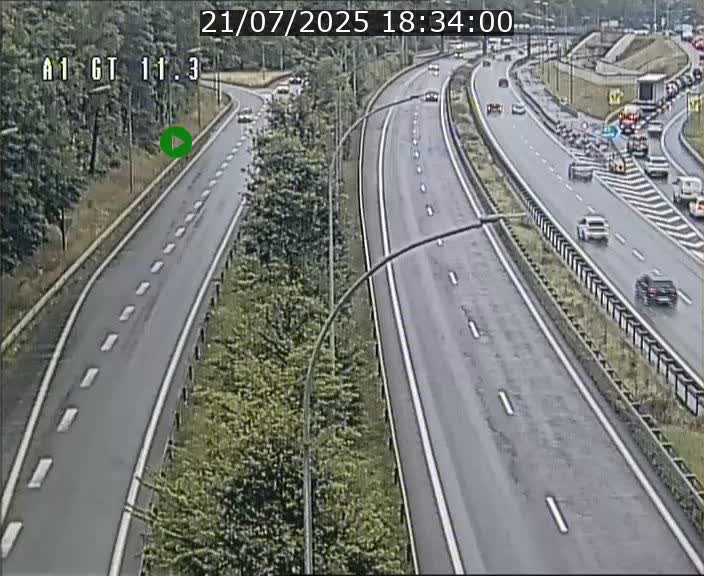 <h2>Traffic live webcam Luxembourg Senningerberg - A1 direction Allemagne - BK 11.3</h2>