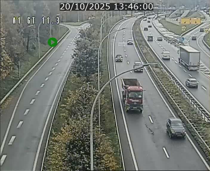 <h2>Traffic live webcam Luxembourg Senningerberg - A1 direction Allemagne - BK 11.3</h2>