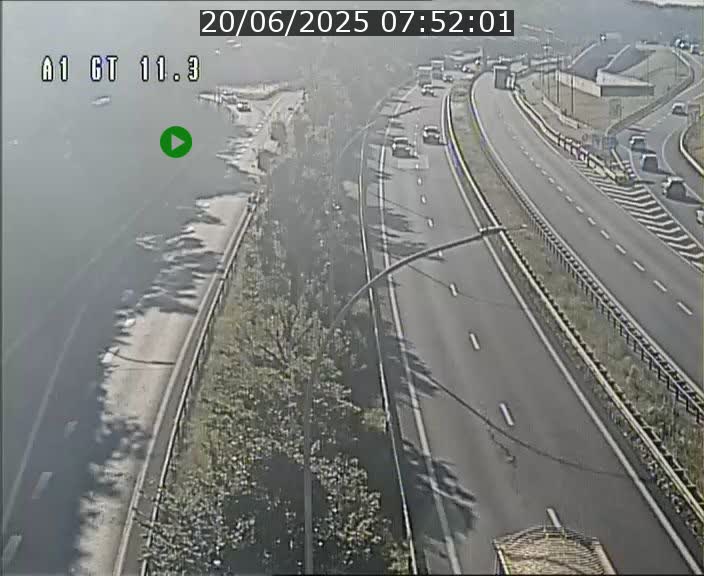 Traffic live webcam Luxembourg Senningerberg - A1 direction Allemagne - BK 11.3