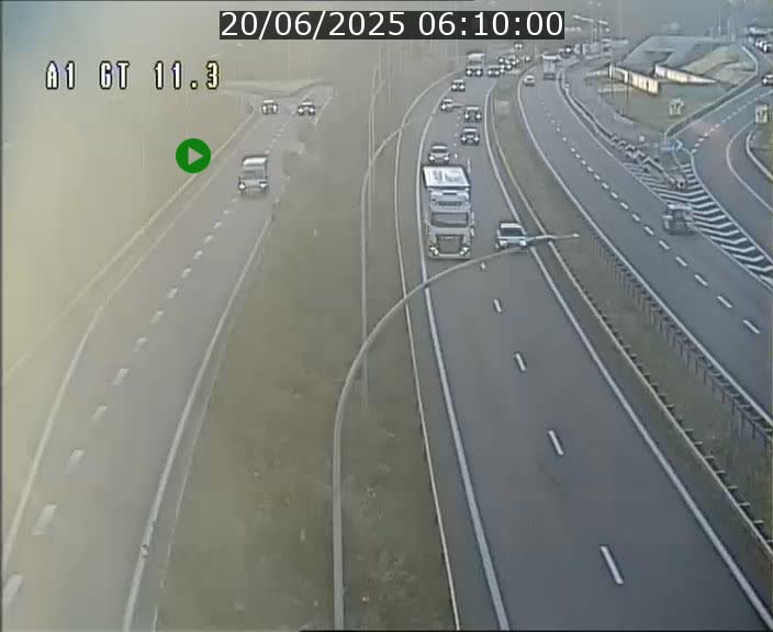<h2>Traffic live webcam Luxembourg Senningerberg - A1 direction Allemagne - BK 11.3</h2>
