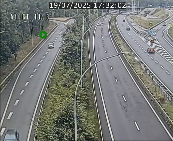 <h2>Traffic live webcam Luxembourg Senningerberg - A1 direction Allemagne - BK 11.3</h2>