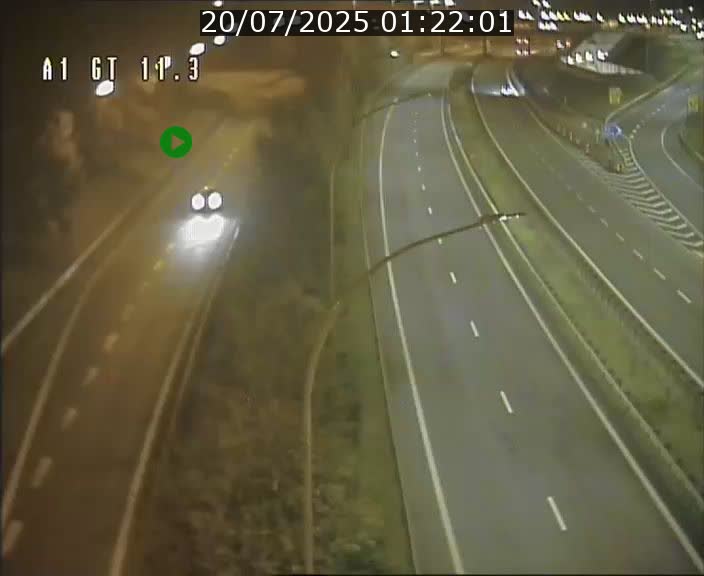 <h2>Traffic live webcam Luxembourg Senningerberg - A1 direction Allemagne - BK 11.3</h2>