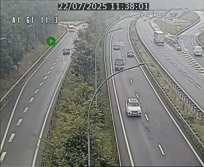 <h2>Traffic live webcam Luxembourg Senningerberg - A1 direction Allemagne - BK 11.3</h2>