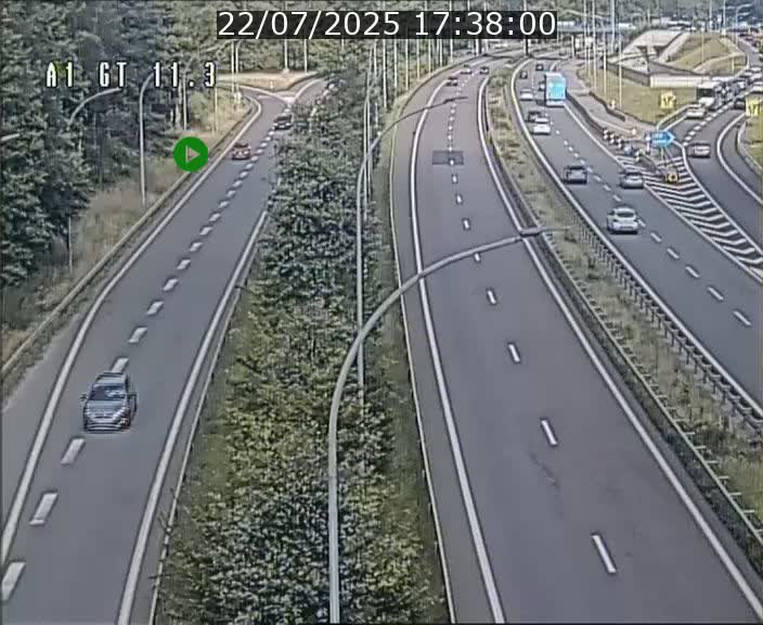 <h2>Traffic live webcam Luxembourg Senningerberg - A1 direction Allemagne - BK 11.3</h2>