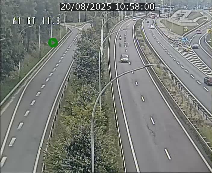 <h2>Traffic live webcam Luxembourg Senningerberg - A1 direction Allemagne - BK 11.3</h2>