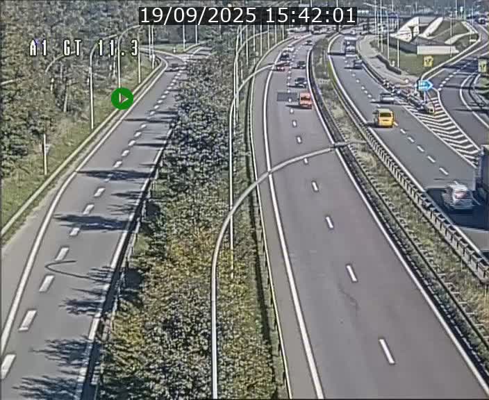 <h2>Traffic live webcam Luxembourg Senningerberg - A1 direction Allemagne - BK 11.3</h2>