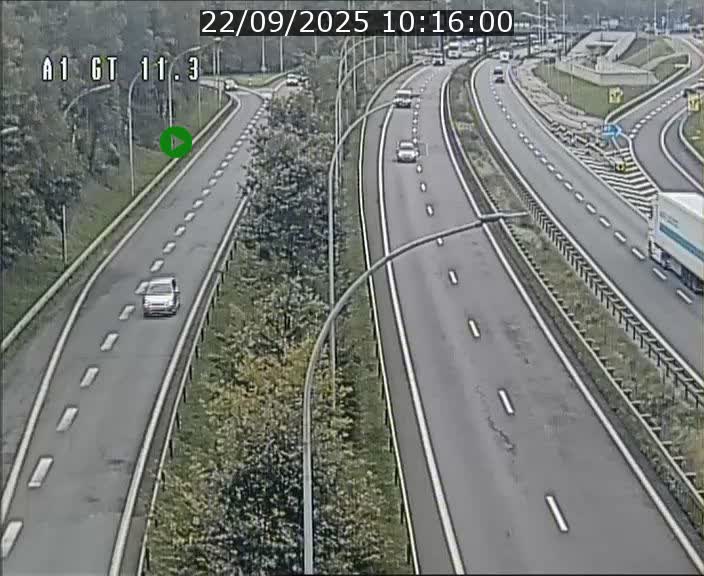 <h2>Traffic live webcam Luxembourg Senningerberg - A1 direction Allemagne - BK 11.3</h2>