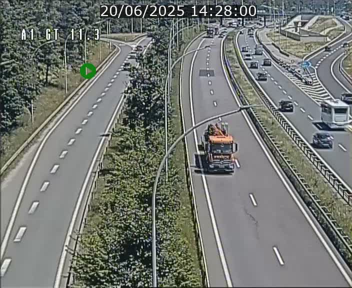 <h2>Traffic live webcam Luxembourg Senningerberg - A1 direction Allemagne - BK 11.3</h2>