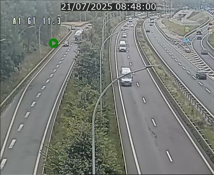 <h2>Traffic live webcam Luxembourg Senningerberg - A1 direction Allemagne - BK 11.3</h2>