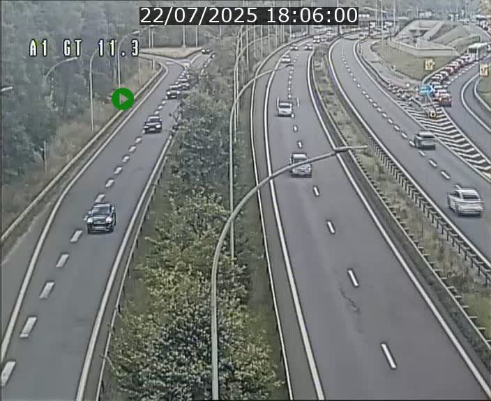 <h2>Traffic live webcam Luxembourg Senningerberg - A1 direction Allemagne - BK 11.3</h2>