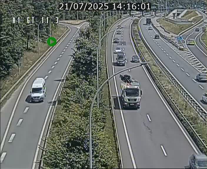 <h2>Traffic live webcam Luxembourg Senningerberg - A1 direction Allemagne - BK 11.3</h2>