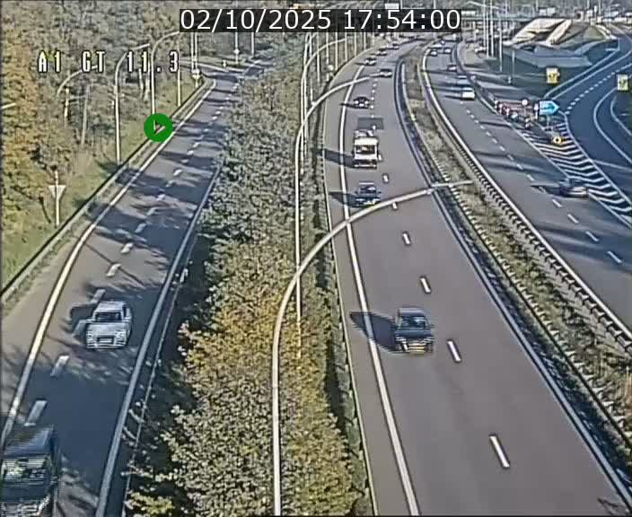<h2>Traffic live webcam Luxembourg Senningerberg - A1 direction Allemagne - BK 11.3</h2>