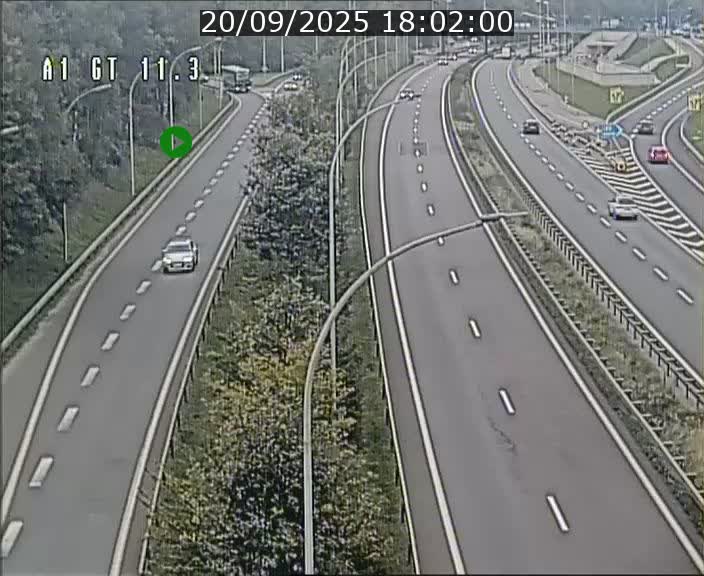 <h2>Traffic live webcam Luxembourg Senningerberg - A1 direction Allemagne - BK 11.3</h2>