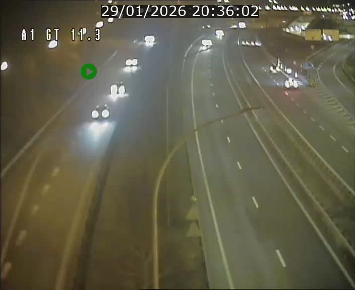 <h2>Traffic live webcam Luxembourg Senningerberg - A1 direction Allemagne - BK 11.3</h2>