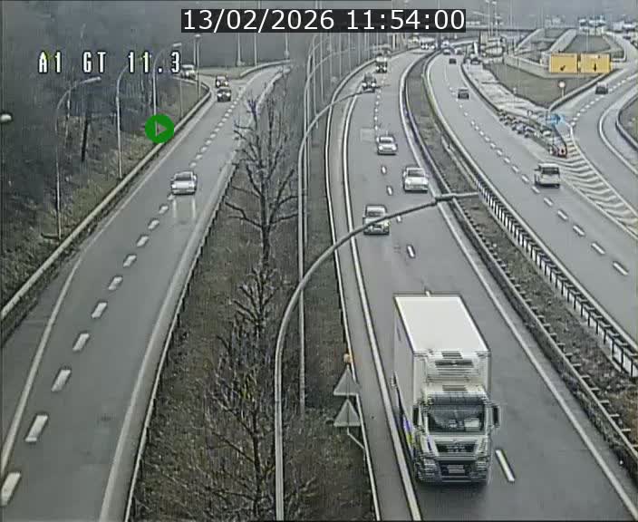 <h2>Traffic live webcam Luxembourg Senningerberg - A1 direction Allemagne - BK 11.3</h2>