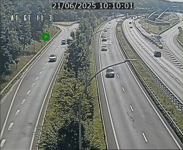 <h2>Traffic live webcam Luxembourg Senningerberg - A1 direction Allemagne - BK 11.3</h2>