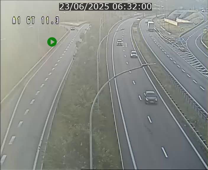 <h2>Traffic live webcam Luxembourg Senningerberg - A1 direction Allemagne - BK 11.3</h2>