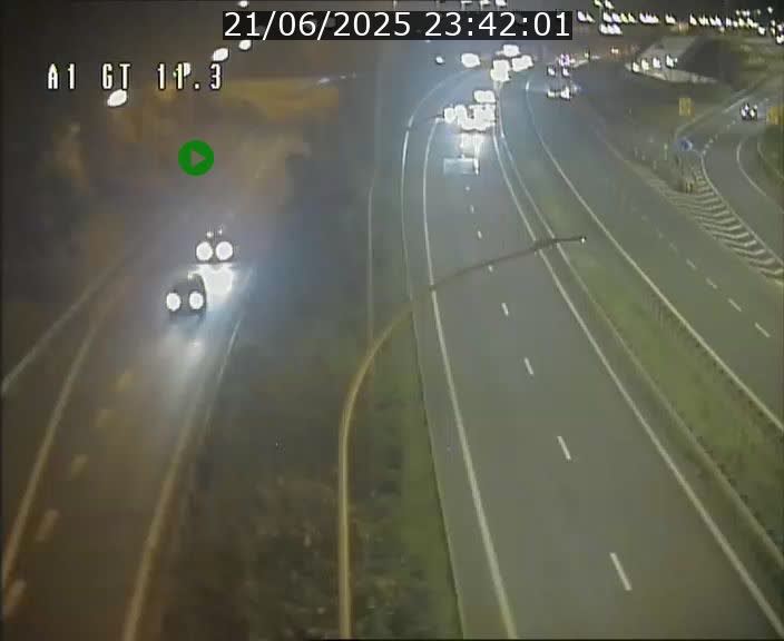 <h2>Traffic live webcam Luxembourg Senningerberg - A1 direction Allemagne - BK 11.3</h2>