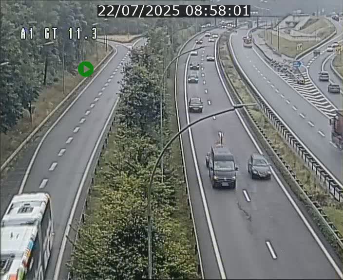 <h2>Traffic live webcam Luxembourg Senningerberg - A1 direction Allemagne - BK 11.3</h2>