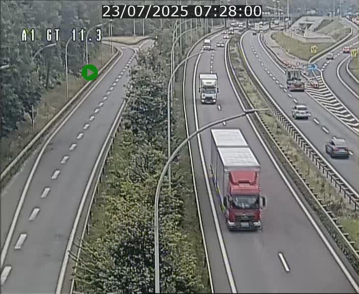 <h2>Traffic live webcam Luxembourg Senningerberg - A1 direction Allemagne - BK 11.3</h2>