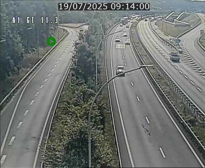 <h2>Traffic live webcam Luxembourg Senningerberg - A1 direction Allemagne - BK 11.3</h2>