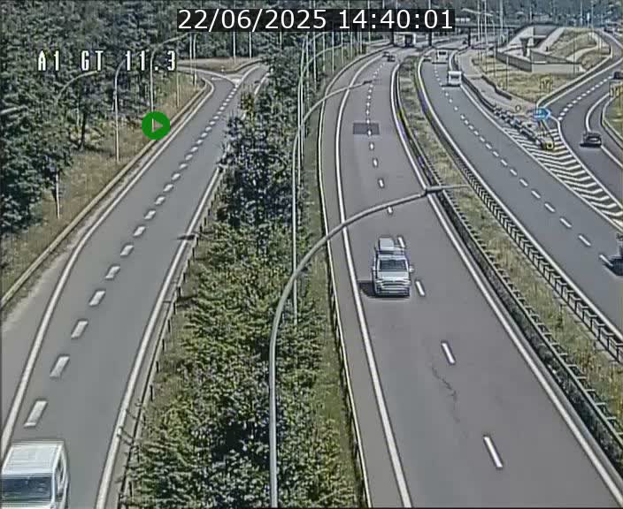<h2>Traffic live webcam Luxembourg Senningerberg - A1 direction Allemagne - BK 11.3</h2>