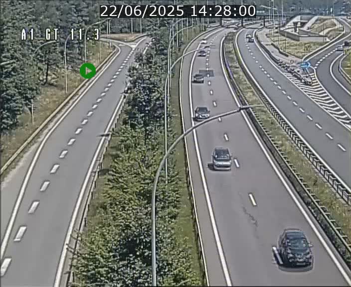 <h2>Traffic live webcam Luxembourg Senningerberg - A1 direction Allemagne - BK 11.3</h2>