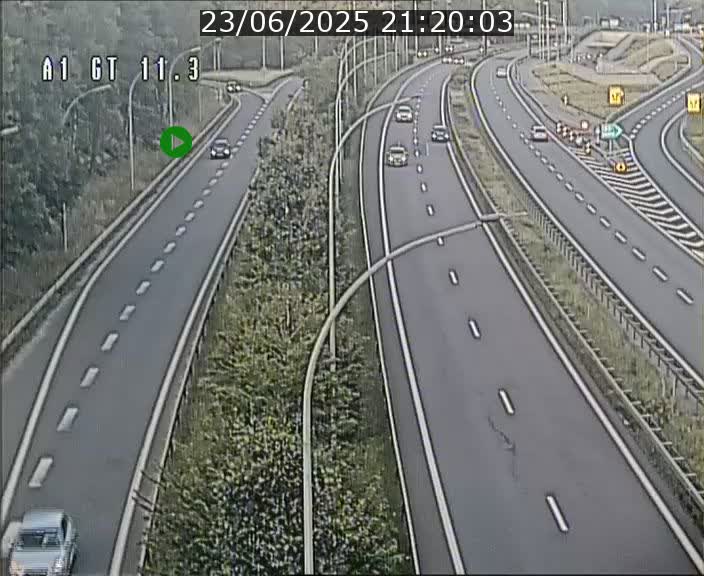 <h2>Traffic live webcam Luxembourg Senningerberg - A1 direction Allemagne - BK 11.3</h2>
