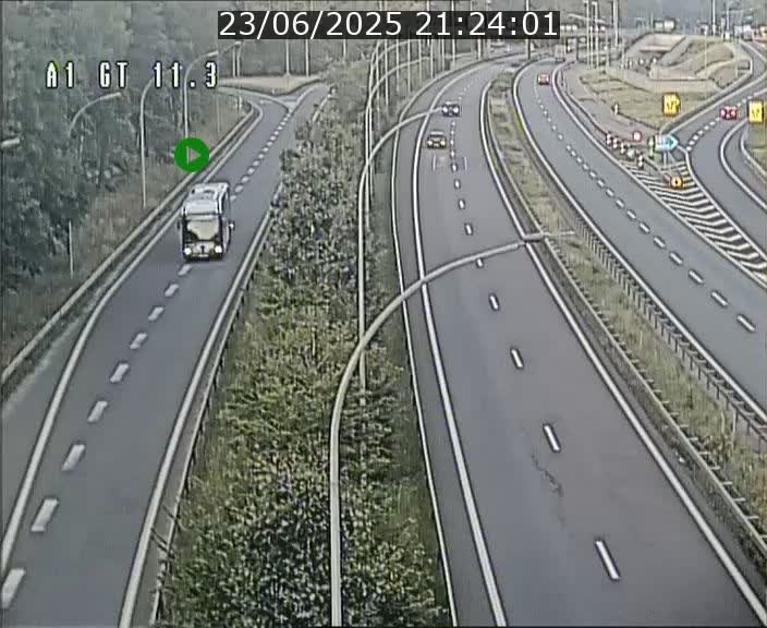 <h2>Traffic live webcam Luxembourg Senningerberg - A1 direction Allemagne - BK 11.3</h2>