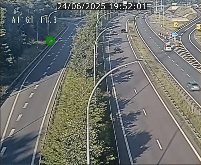 <h2>Traffic live webcam Luxembourg Senningerberg - A1 direction Allemagne - BK 11.3</h2>