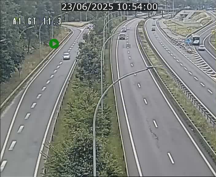 <h2>Traffic live webcam Luxembourg Senningerberg - A1 direction Allemagne - BK 11.3</h2>