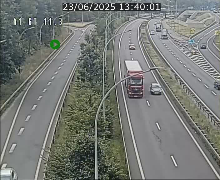 <h2>Traffic live webcam Luxembourg Senningerberg - A1 direction Allemagne - BK 11.3</h2>