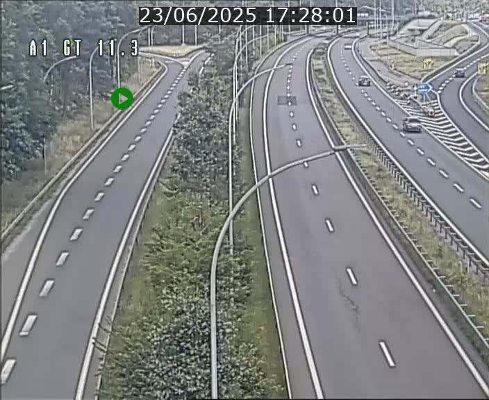 <h2>Traffic live webcam Luxembourg Senningerberg - A1 direction Allemagne - BK 11.3</h2>