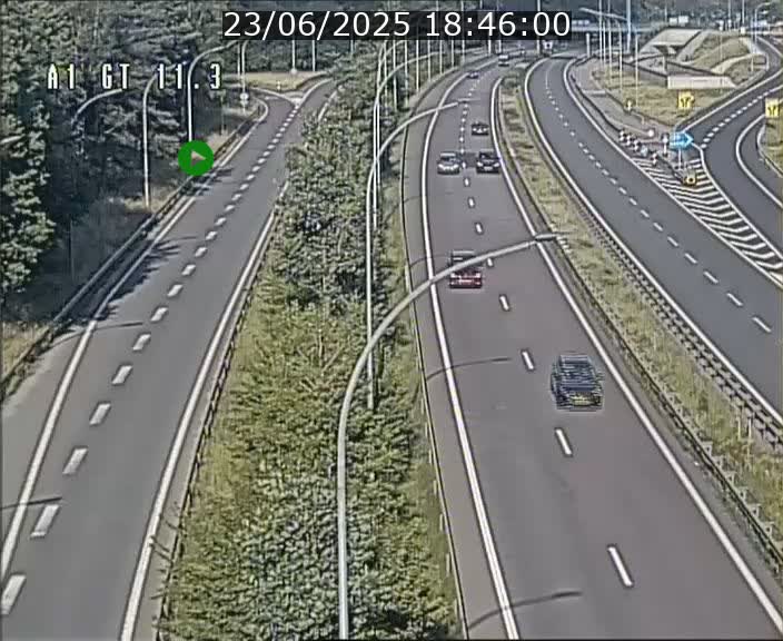 <h2>Traffic live webcam Luxembourg Senningerberg - A1 direction Allemagne - BK 11.3</h2>