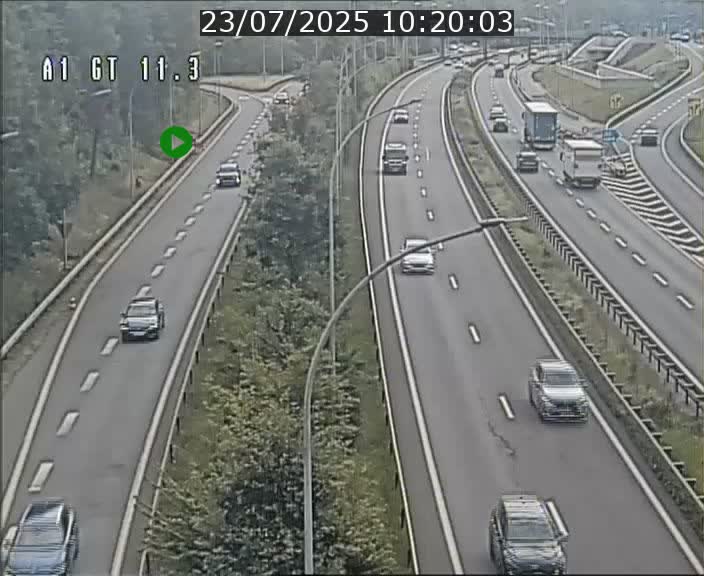 <h2>Traffic live webcam Luxembourg Senningerberg - A1 direction Allemagne - BK 11.3</h2>